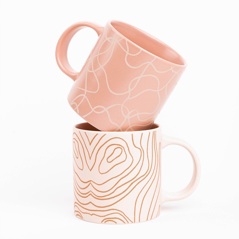 5/$25 Whitney Kerney Hand Illustrated Mug Set